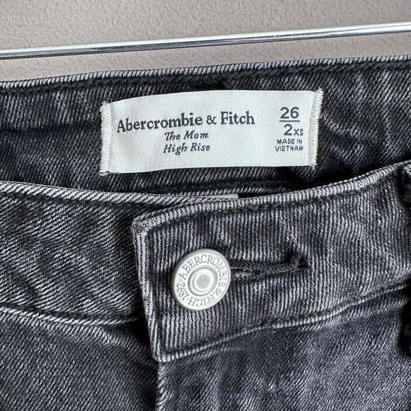 Abercrombie & Fitch Curve Love The Mom High Rise Jeans 26 XS - Picture 3 of 9